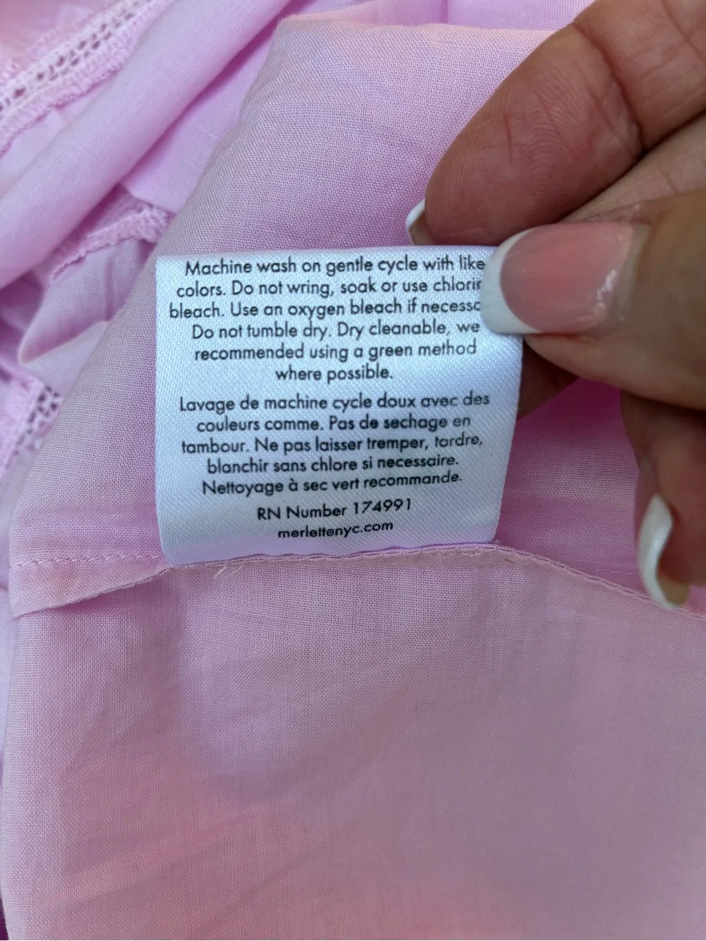 MERLETTE NWOT Sol Top in Pink Peony Babydoll Tiered Size Small